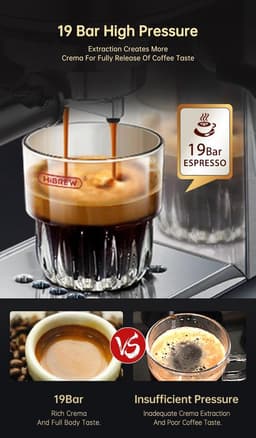 HiBREW H11 Koffiecupmachine – Compact – 19Bar – 1,1L Waterreservoir – Zilver — thumbnail 5