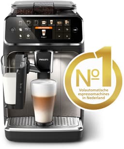 Philips 5400 Series - Espressomachine - 12 Verschillende Dranken - LatteGo Melksysteem - Keramische molen - AquaClean Filter - Volautomatisch - Zwart & Zilver - Koffiemachine met bonen - EP5447/90 — thumbnail 2