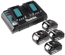 Makita DLM 432 PF4 accu grasmaaier 36 V ( 2x 18 V ) 43 cm borstelloos + 4x accu 3.0 Ah + dubbele lader — thumbnail 5