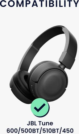 kwmobile hoes geschikt voor JBL Tune 600 / 500BT / 510BT / 450 - 21,5 x 16 cm - Beschermhoes voor headset in zwart - Van neopreen — thumbnail 4