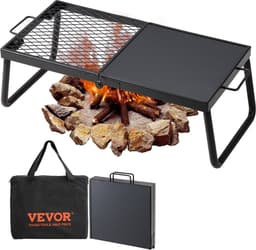 VEVOR BBQ Gills Houtskoolgrill Opvouwbare Grill Tafelgrill 570 X 285 X 230 Mm, 6 Kg Belastbare Draagbare Reisgrill Outdoor Campinggrill 300 ℃, Grillrooster + Grillplaat voor Tuinfeesten, Picknicks, Terras — thumbnail 1