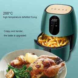 Luchtfriteuse Oven - Elektrische Frituurpan - Gezond Frituren - Grote Capaciteit - 65 Liter - Donkergroen — thumbnail 4