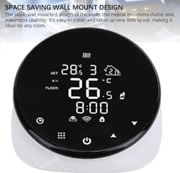 Slimme Thermostaat - Temperatuurregelaar WiFi - Comfort Thuis - Afstandsbediening App - Wandmontage - Wit — thumbnail 5