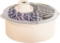 Fruitreiniger Groenteschaal - Draaidroger Salade - Groenten Fruit Wassen - Handmatig Elektrisch - 33 cm Diameter - Wit — thumbnail 1