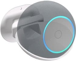 Luidspreker houder - Speaker standaard - Muziek luisteren - Draagbaar ontwerp - 10x10x7 cm - Wit