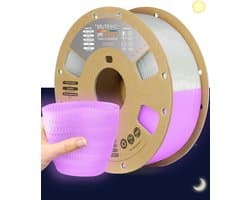 TPU Filament - Flexibel Materiaal - Snel 3D Printen - Verstoppingsvrij Ontwerp - 1.75 mm - Lichtgevend Roze