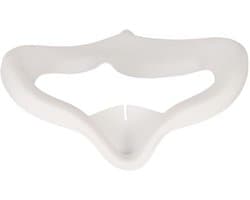 Vt products - VR-gezichtshoes voor 2 - Zweetbestendig - Siliconen Gezichtskussenmasker - Wasbaar - Oogkussentje voor VR - Geschikt voor 2 - Grijs-wit