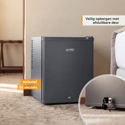 TZS First Austria Mini koelkast - Minibar - 30 liter - Vrijstaand - Volledig stil 22dB - Antraciet — thumbnail 5