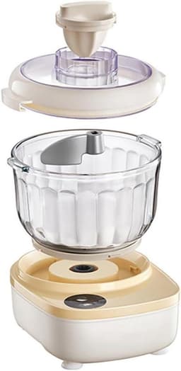 Deegkneedmachine - Keukenmixer - Bakken Thuis - Multifunctioneel Kneedmes - 2 Liter Inhoud - Wit — thumbnail 1