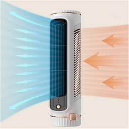Bladloze Torenventilator - Desktop Ventilator - Persoonlijke Koeling - Stille Luchtstroom - 60 x 80 x 270 mm - Groen — thumbnail 4