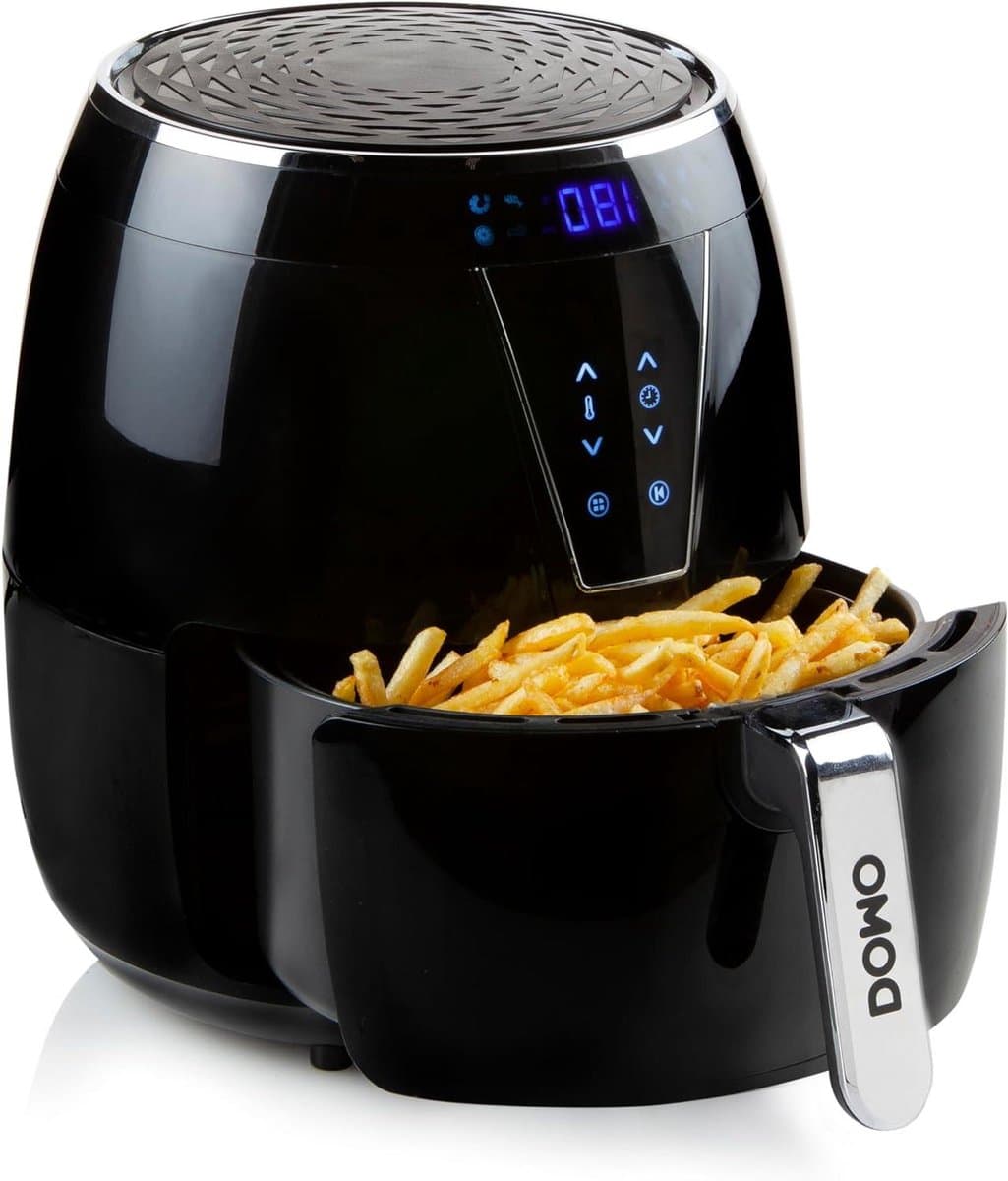 Heteluchtfriteuse - Airfryer Gezond - Gezond Koken - 8 Programma's - 4 Liter - Zwart — afbeelding 1