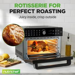 Airfryer Oven - Heteluchtfriteuse XXL - Gezond Koken - 360° Hete Lucht Systeem - 32L - Zwart — thumbnail 2