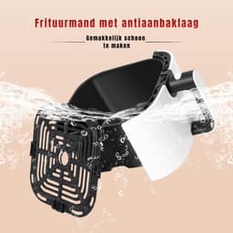 REN® Airfryer xl - Airfryer xxl - Heteluchtfriteuse - Frituur, grill, bak en braad - Wit - 37cm x 30cm x 36cm — thumbnail 8