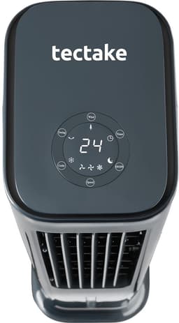 tectake® 4-in-1 Luchtkoeler Alaska - 5L Watertank - 3 Standen - Aircooler - Airco met Zwenkfunctie - Timer - Afstandsbediening - Koelelementen - Luchtbevochtiger - Ventilator - Luchtreiniger - Antraciet — thumbnail 3