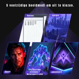 Zyrex® Gaming Monitor 240hz - Gaming Monitor -Zwart - ‎‎20cm x 62cm x 46cm — thumbnail 10