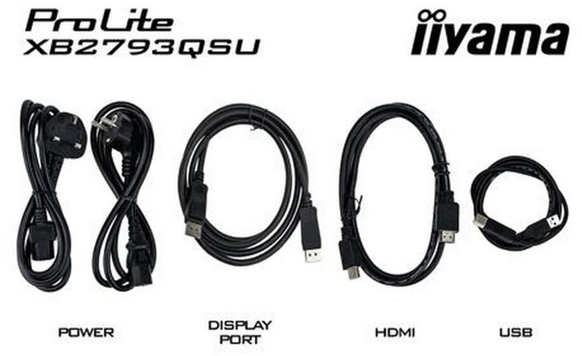 iiyama ProLite XB2793QSU-B1 - 27 inch - QHD - IPS - USB-Hub (2x) - verstelbaar — afbeelding 1