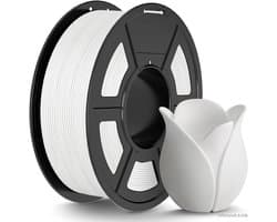 PLA Filament - 3D Print Materiaal - Snel Printen - Mat Oppervlak - 1.75 mm 1 kg - Wit