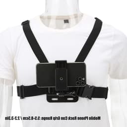 Zelfontspanner Borsthouder voor Smartphone, Universele Clip voor Actiefoto's en Video's met 2.2-3.3 inch Bevestiging — thumbnail 3