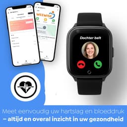 Weewise WS32 – GPS-horloge voor senioren - Valdetectie - SOS knop - GPS Tracker - GPS Horloge Ouderen - Alarm Horloge - SOS Horloge - Valdetectie - Alzheimer - Dementie - Alarmknop - Videobellen– GPS live locatie — thumbnail 2