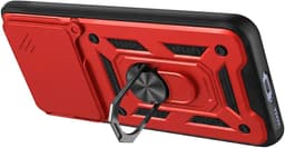 Mayaxess, Ringhoes voor Redmi Note 15 4G met Schuifbare Camerabescherming, Rood — thumbnail 1