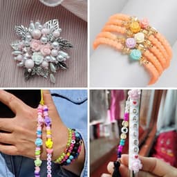 40 roze schelpkralen met bloemvorm voor sieraden maken, natuurlijke zeeschelpen in diverse maten voor creatieve en unieke handgemaakte accessoires — thumbnail 4