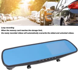 Jhubersproducts - Mirror Dash Cam - Achteruitkijkspiegelcamera - 1080P Resolutie - 4,3 Inch Volledig Scherm - G-sensor Parkeerbewaking - Ideaal voor A — thumbnail 4