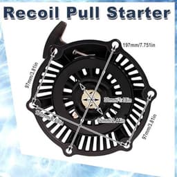 Terugslagstarter voor SV200 SV200ES R200 R200ES RM65-E RM65-ES RM65 M60 200cc motoren grasmaaier voor Mountfield voor Stiga Collector Multiclip Turbo Vervang onderdelen 118550161/2 — thumbnail 5