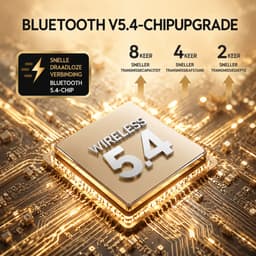 M79 - Open Ear Oortjes - Oortjes Draadloos - Sport Oordopjes - AI vertaalfunctie - 5.4 Bluetooth - Clip On - 16 uur - Spatwaterdicht - IPX5 - Oorclips - Voor sport en kantoor - Goud — thumbnail 4