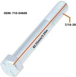 Dailygoods- Zeskantschroef 7/16-20x3,25 inch - Compatibel met Craftsman LT-1500/LT-2000/T1600 - Duurzaam staal - Corrosiebestendig - Eenvoudige installatie - Schroef — thumbnail 3