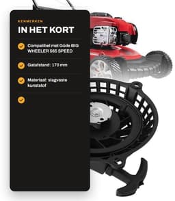 Dailygoods- Trekkrachtstarter Compatibel met Güde BIG WHEELER 565 SPEED - Terugslagstarter - Gatafstand 170 mm - Slagvast Kunststof - Roestvrij Staal - Duurzaam Touw - Startmotor — thumbnail 2