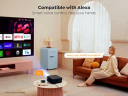 Yaber K2s Smart Home Projector 2x10w JBL Beamer Zwart — thumbnail 4