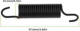Dailygoods- Idlerspring OEM 732-04323B - Compatibel met MTD/Cub Cadet - Roestvrij Staal - Duurzaam - Schokabsorberend - Effectieve Trillingsverlichting - Veerspanning — thumbnail 5