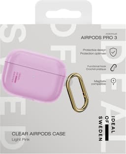iDeal of Sweden Clear Case voor de Apple Airpods Pro 3 - Light Pink — thumbnail 2
