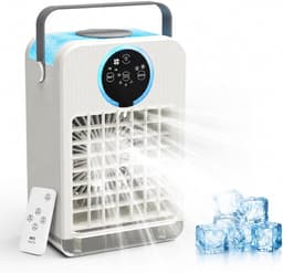 Luchtkoeler - Ventilator - Persoonlijke Verkoeling - 3-in-1 Functie - 700ML Tank - Wit — thumbnail 1