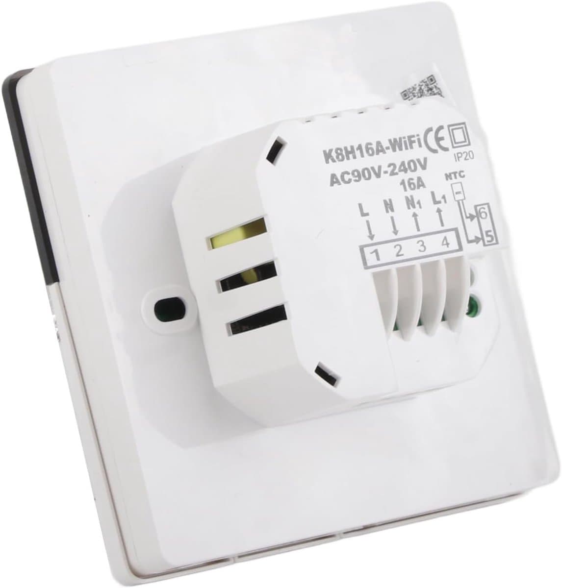 Digitale Thermostaat - Intelligente Regelaar - Comfort Instellen - App Bediening - 11 x 10 x 7 cm - Zwart — afbeelding 1