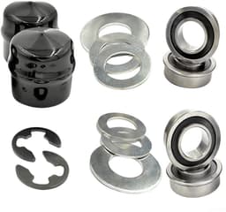 Dailygoods- Voorwielring - Dragende Omzettingsuitrusting - Conversiekit - Compatibel met Craftsman/Poulan/Husqvarna/Jonsered - Metaal/Rubber - Inhoud: 1 set - Wielbus — thumbnail 3