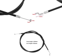 Dailygoods- Push Pull Kabel 1390 mm - Grasmaaier Kabel - Compatibel met John Deere/Sabo - 2-takt/4-takt - Kunststof/Metaal - Eenvoudige installatie — thumbnail 2