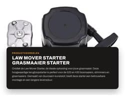 Dailygoods- Startmotor Hoogwaardige Kunststof - Terugloopstarter - Vervanging Grasmaaier - Bosmaaier/Scooter - Eenvoudige Installatie - Lange Levensduur