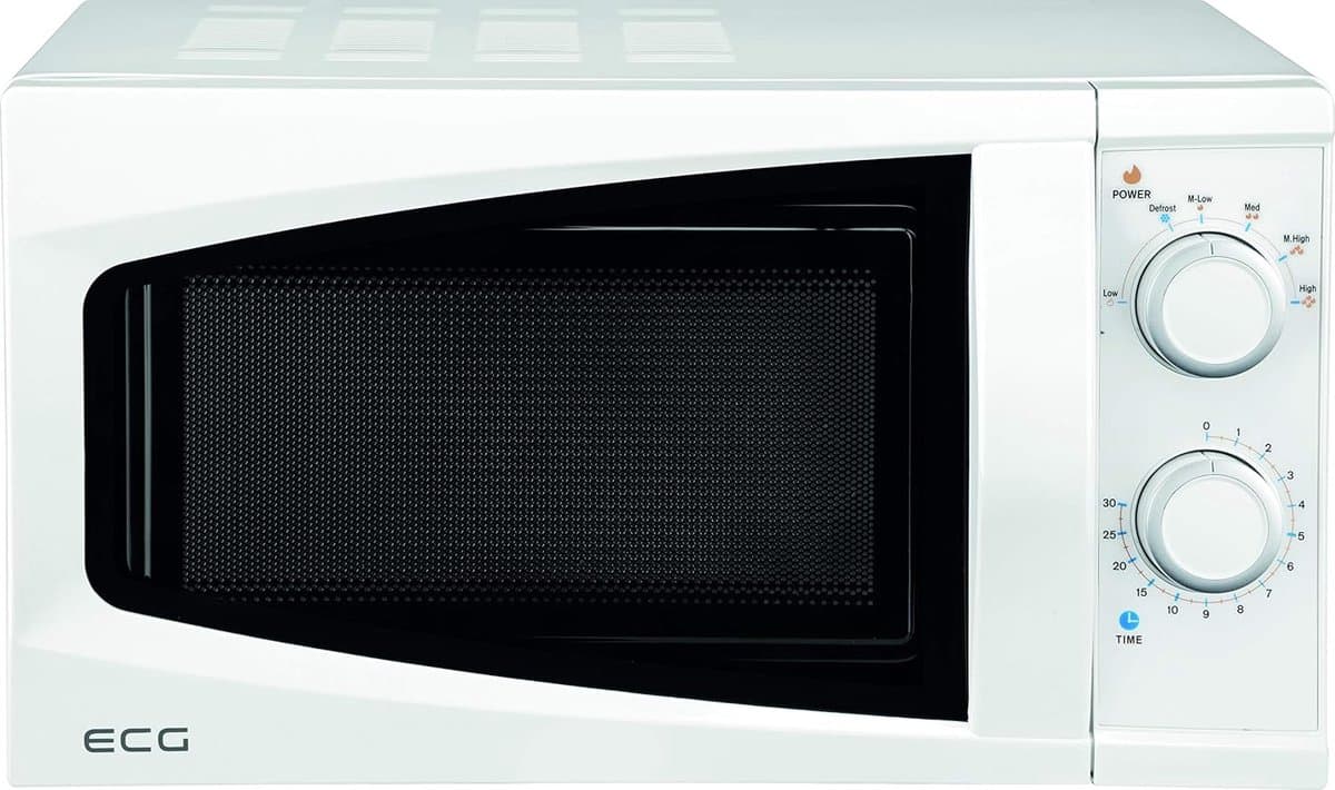 Magnetron met grill - Compacte oven - Snel opwarmen - 700 watt vermogen - 20 liter inhoud - Wit — afbeelding 1