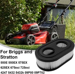 Dailygoods - Luchtfilter Grasmaaier - Vervangingscartridge - Compact - Onderdeel 593260 798452 - Geschikt voor Briggs & Stratton - Hoogwaardige prestatie — thumbnail 2