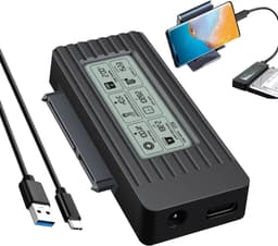 Harde schijf adapter - Externe lezer - Data overzetten - Snelle gegevensoverdracht - Tot 5 Gbps - Zwart — thumbnail 1