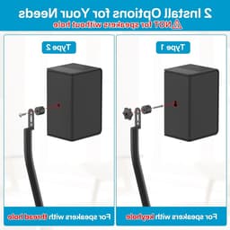 Verstelbare Surround Speaker Statieven van 84 tot 107 cm voor Kleine Satellietluidsprekers - Ideaal voor Thuisbioscoop en Geluidsinstallaties — thumbnail 6