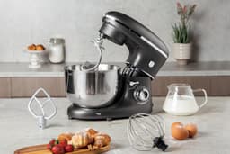 Keukenmachine - Multifunctioneel Apparaat - Voedselbereiding - Krachtige Motor - 6 Liter Kom - Antraciet — thumbnail 4