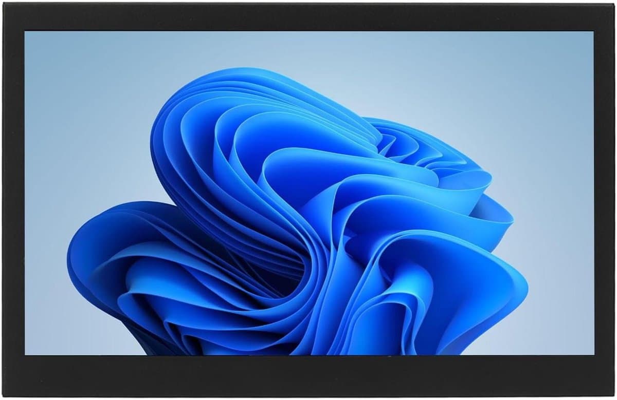 Draagbare Externe Monitor - Klein Scherm - Extra Werkruimte - IPS HD Beeld - 10 Inch - Zwart — afbeelding 1