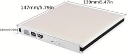 Externe dvd-drive - Cd-brander speler - Bestanden Archiveren - Snelle USB 3.0 - 2 MB Cache - Zwart — thumbnail 5