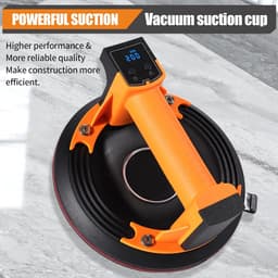 Accu-vacuümzuiger voor tegels, max. 200 kg, accu-tegellift met lcd-display, oplaadbare glaszuiger met automatische zuiging voor gladde oppervlakken — thumbnail 3