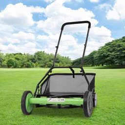 Handmaaier - Kooimaaier Gazonmaaier - Gazon Onderhoud - Motorloos Werking - 50 cm Snijbreedte - Groen — thumbnail 4