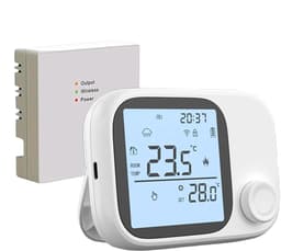 Temperatuur Monitor - Slimme Thermostaat - Intelligent Huis - Spraakbesturing - 8.6 x 8.6 x 3 cm — thumbnail 1