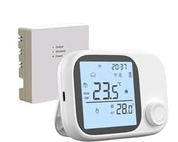 Temperatuur Monitor - Slimme Thermostaat - Intelligent Huis - Spraakbesturing - 8.6 x 8.6 x 3 cm