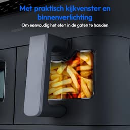 Dubbele Heteluchtfriteuse - Airfryer met 2 Kamers - Gezond Koken - 8.7 Liter Capaciteit - 41x40x33 cm - Mat Grijs — thumbnail 5